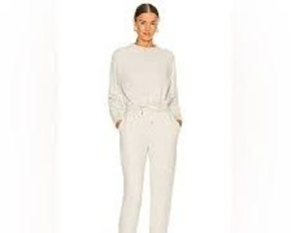Spiritual Gangster Gray Jogger Jumpsuit Long Sleeve Lounge Athleisure Large